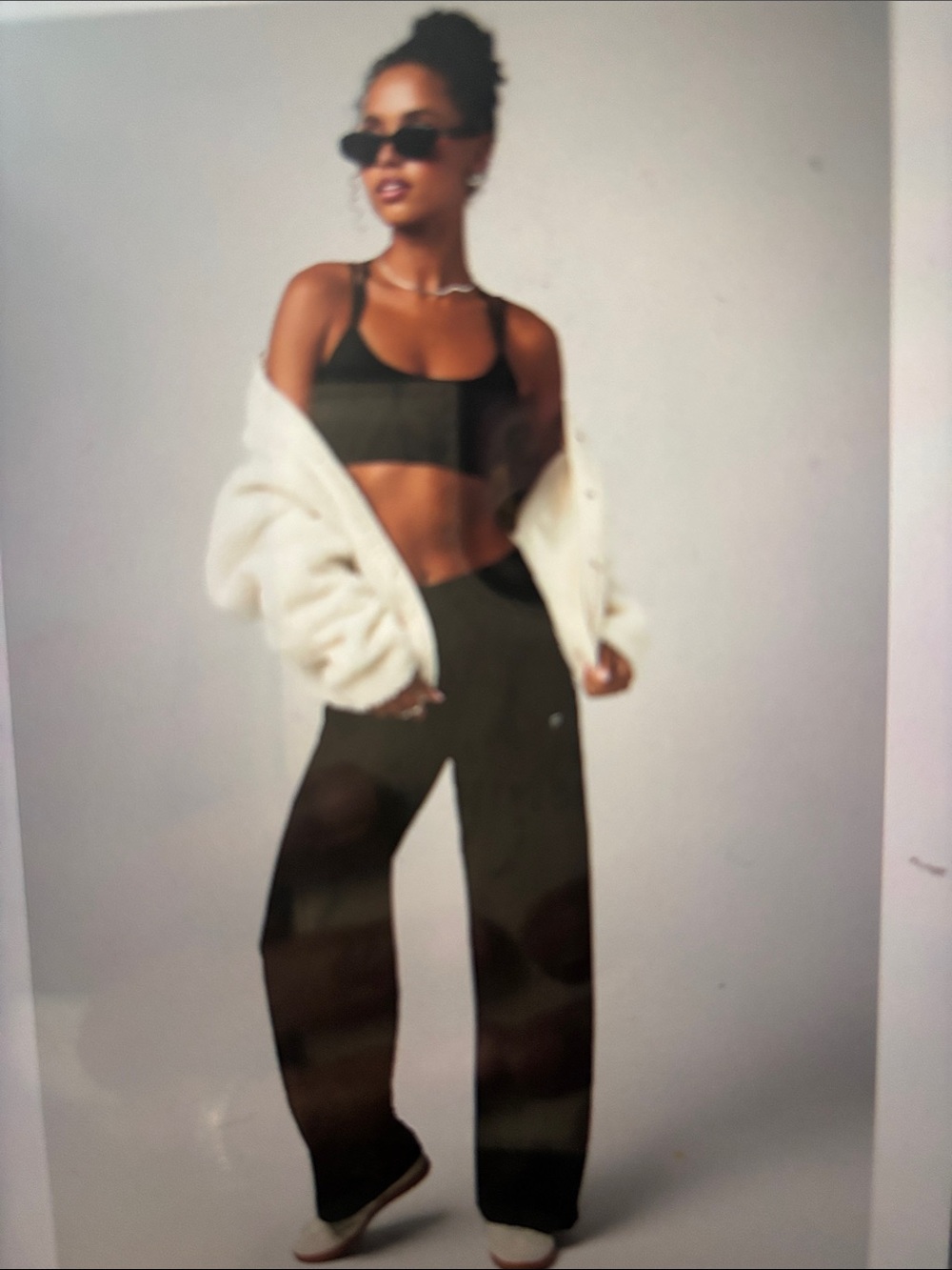 Fabletics Black Wide-Leg Lounge Pants small EUC